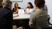 Genetics counselors advise patients about the risk of heart disease